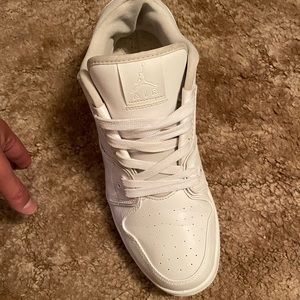 Jordan 1 lows all white!